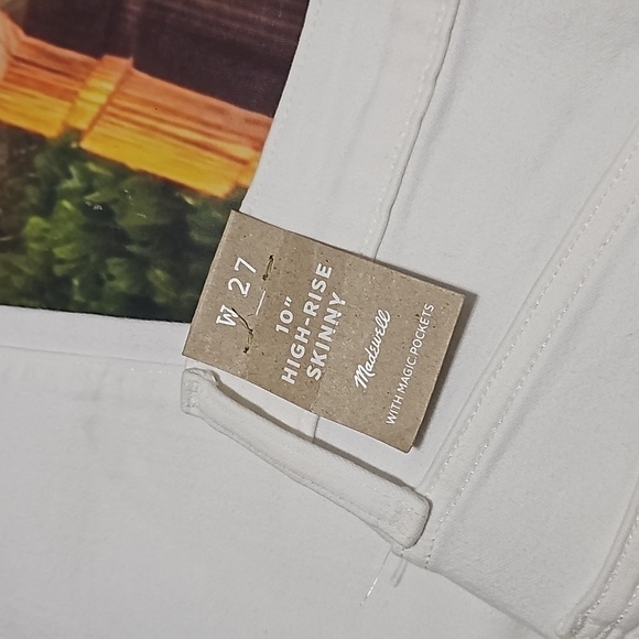 Madewell High Rise Skinny Jeans Size 27 NWT - Picture 7 of 8